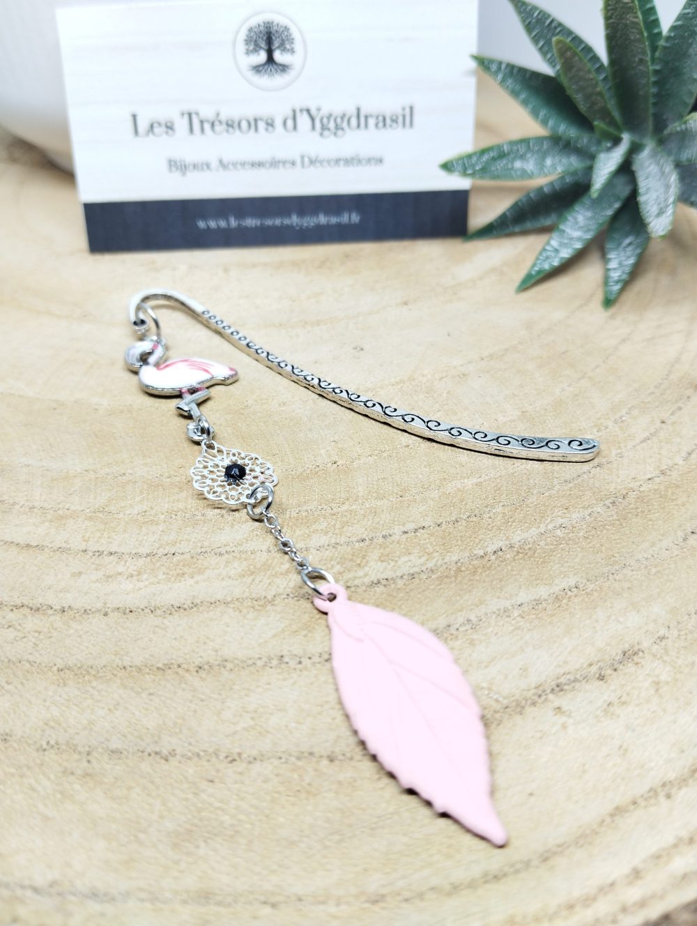 Marque page "Flamant rose"