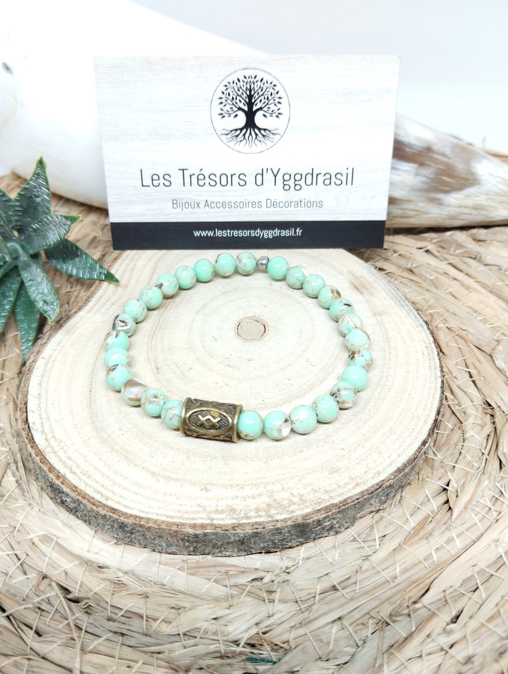 Bracelet perle "Ingwaz"