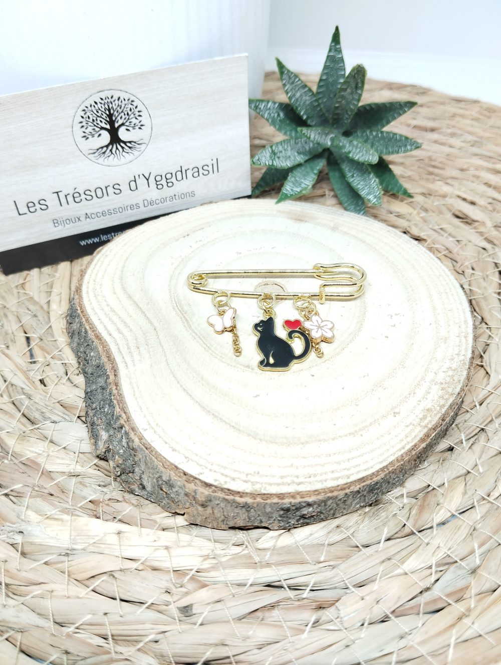 Broche "chat"